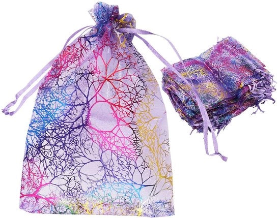 Sacchetto di carta trasparente 100 pezzi - Sacchetti per pacchi - Leggero - Riciclabile - 13 x 18 cm - Ideale per feste - Sacchetto regalo