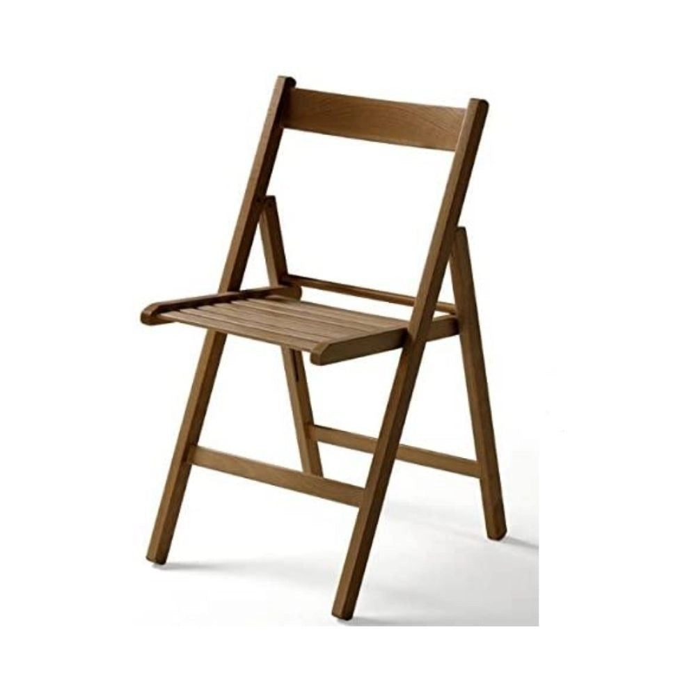 Set 4 sedia pieghevole in legno Penelope colore noce