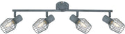 Plafoniera Candellux Viking 94-68033 grigia 4xE14 metallo