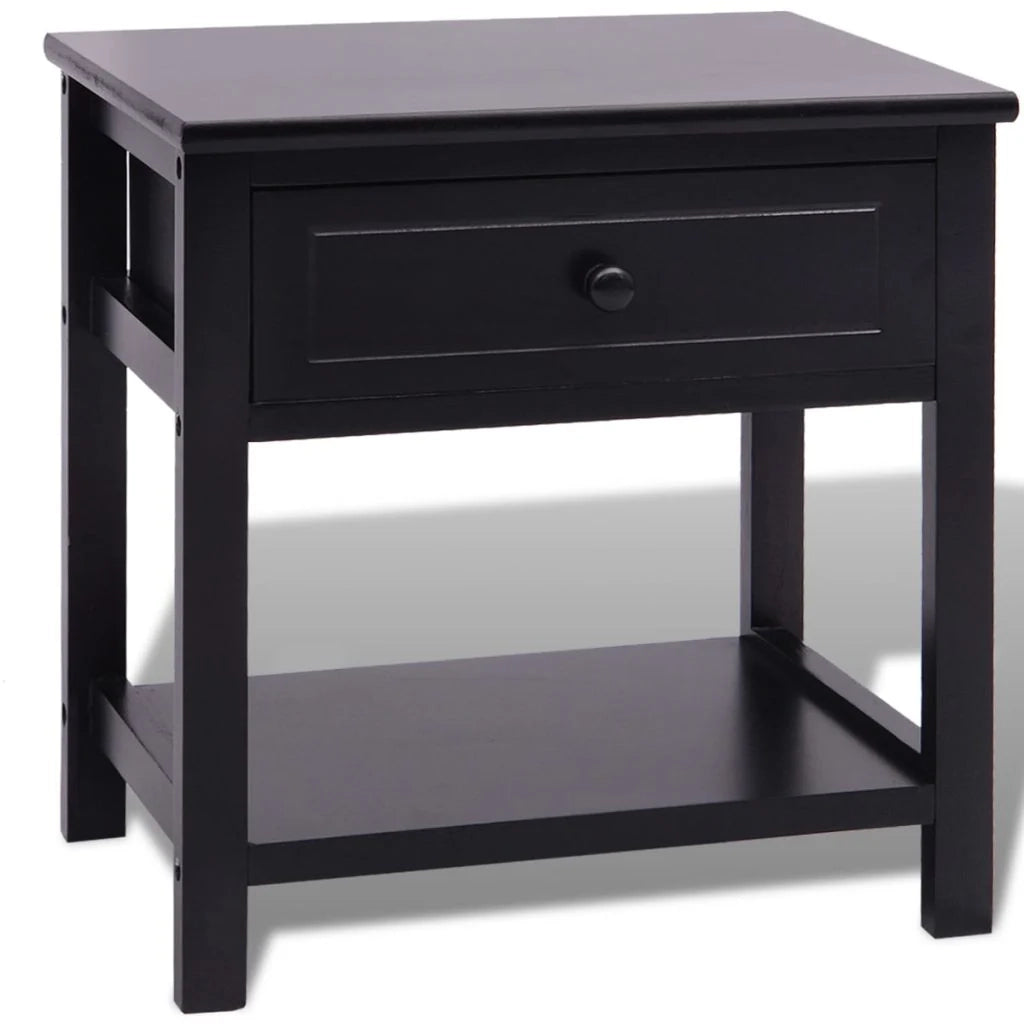 Comodino comodino cassettiera armadio mobili per camera da letto legno nero 1402151