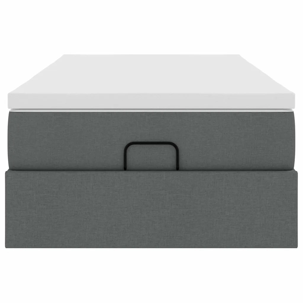 Struttura Letto Pouf con Materasso 180x200 cm in Tessuto
