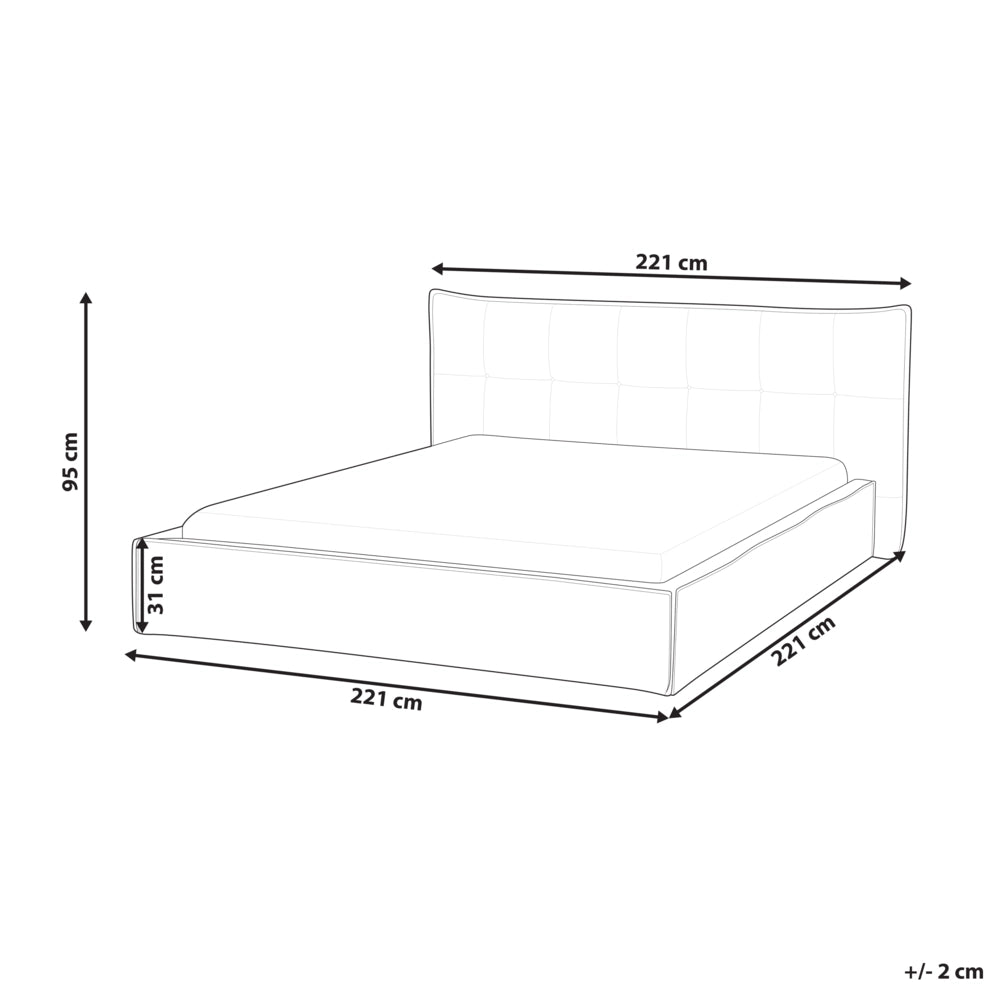 Letto 180 x 200 cm rivestimento in tessuto di lino tortora e gambe nere, con testiera e struttura a doghe per la camera da letto.