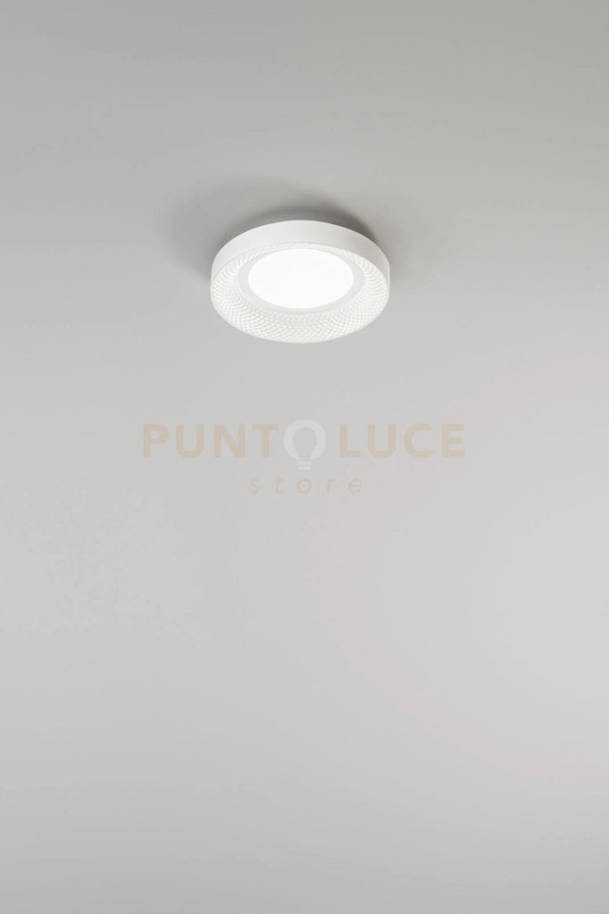 Plafoniera in metallo colore bianco opaco Hive  LED 30W CCT 3000K 4000K CRI?90 220-240V 50/60Hz 2400Lm d.35cm