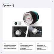 Indicatore di Olio di Alta Qualità - Visualizzazione Temperatura Olio Motore - Lega di Alluminio - Installazione Frontale - Compatibile con W650/W400/W800 - Facile da Installare - Termometro per Motocicletta