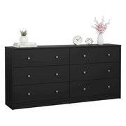 Credenza Rick, Buffet da soggiorno, Madia da salotto, Dispensa da cucina, 143x30 h68 cm, Nero