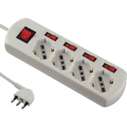 MULTIPRESA CON INTERRUTTORI INDIPENDENTI 4 prese  - ELECTRALINE