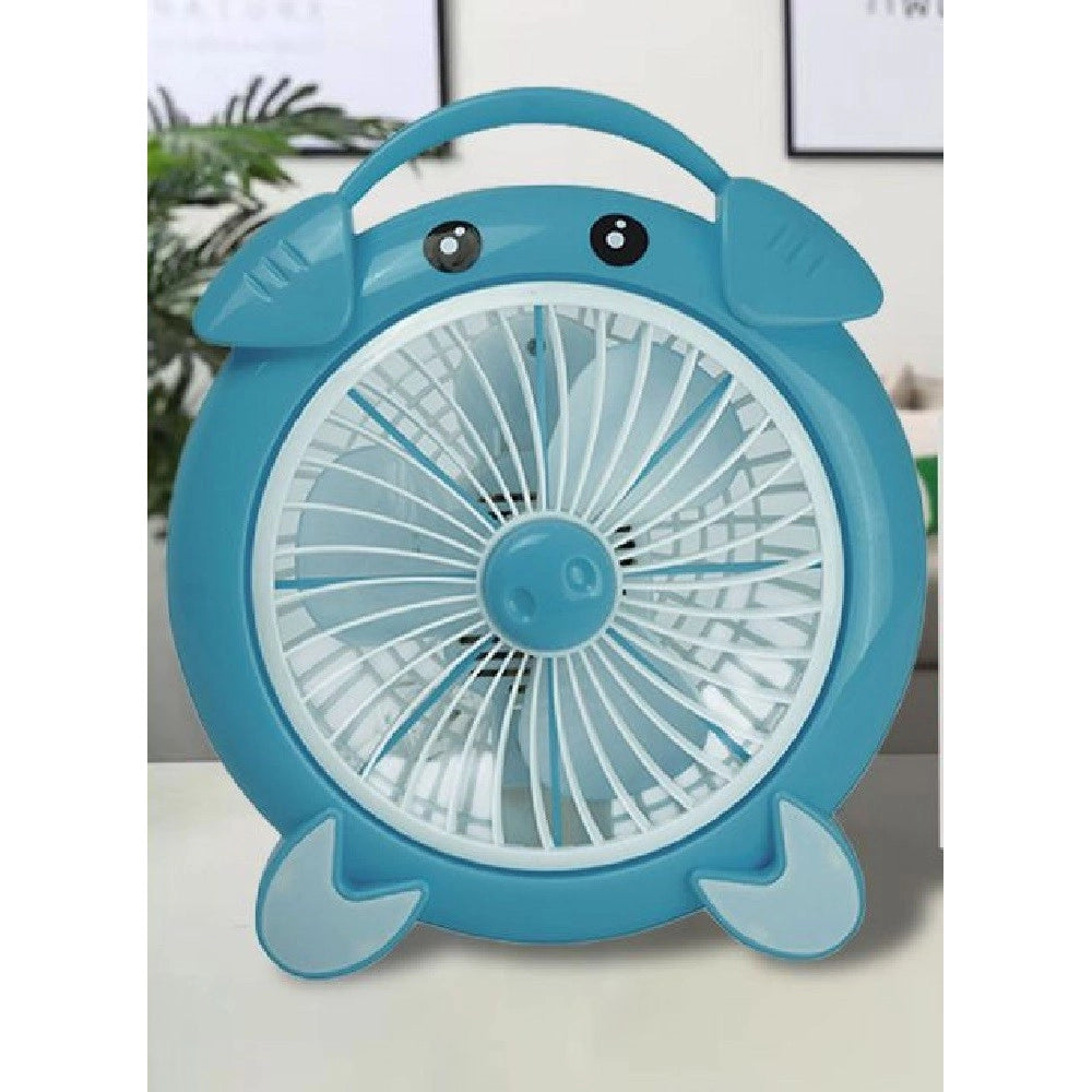 Trade Shop - Ventilatore Elettrico 30 Watt 3 Ventole Silenzioso Da Tavolo Colorato Tx-9280 -