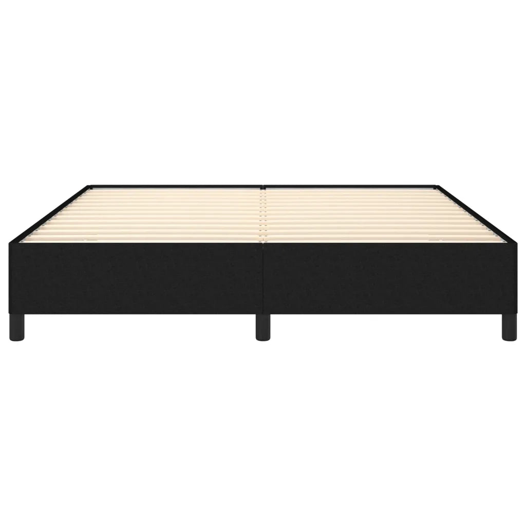 Giroletto senza Materasso-Struttura Letto Nero 160x200 cm in Tessuto 212489