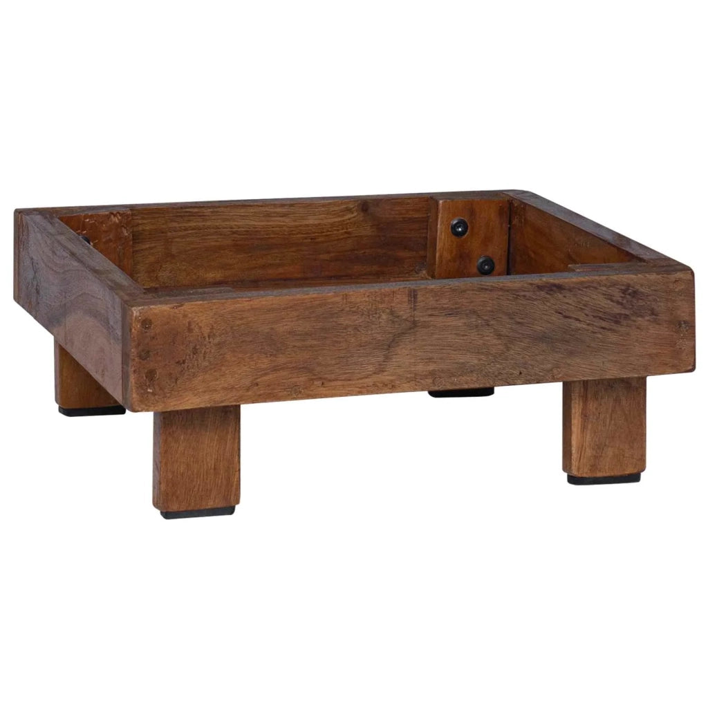 Supporto per piante 3 pcs Marrone Legno di Mogano