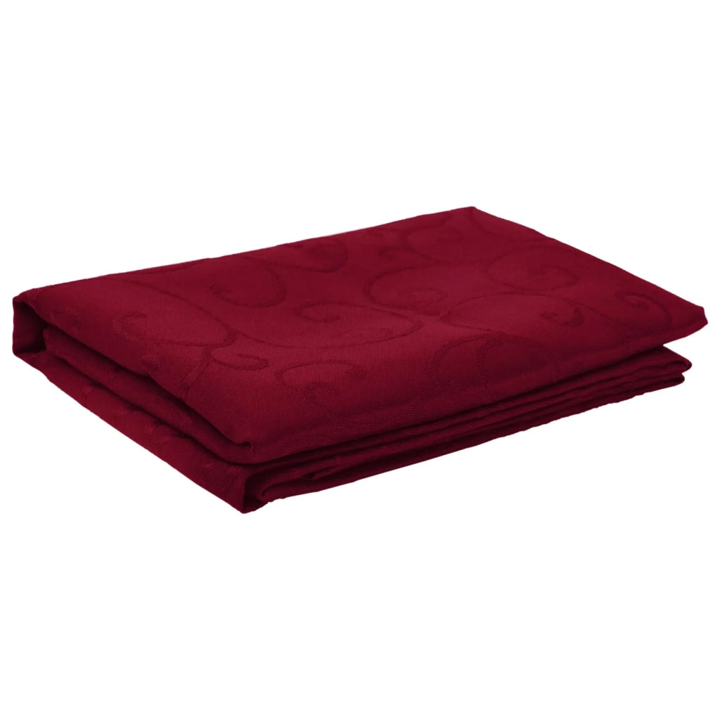 Tovaglia da Tavolo 5 pz Rettangolare Rosso Vino 140 x 260 cm 42040484