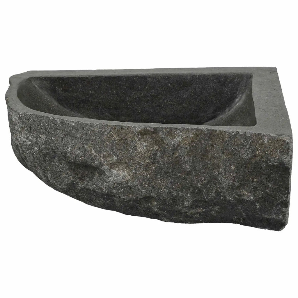 Lavabo ad angolo sospeso-Lavandino-Lavello Grigio (30-37) x (30-37) x 12 cm