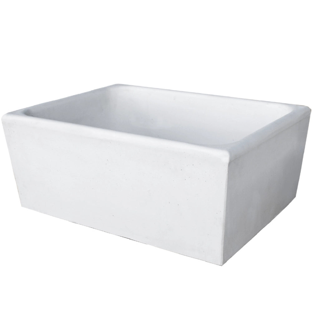 Pilozza calcestruzzo cemento serie ostuni design moderno bianco verniciabile *** misure 75 x 55 x h.30 cm, confezione 1