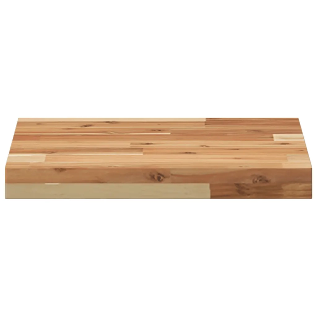 Piano Tavolo Quadrato 40x40x4 cm in Legno Massello di Acacia 4008724