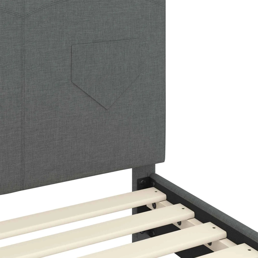 Struttura letto bambini con testata-Giroletto per bambini Grigio scuro 80 x 200 cm 291173