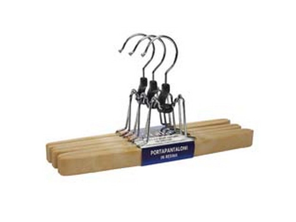 1serie stampella portacalzoni con pinza  - set pz.3  cod:ferx.fer322270