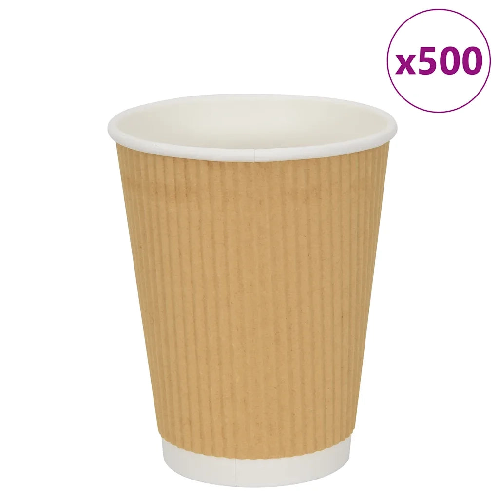 Bicchieri da CaffÃ¨ in Carta 500 pz 12oz 300ml Marrone