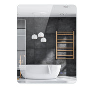 Specchio led bagno rettangolare parete retroilluminato luminosità regolabile touch-Specchio vetro temperato memoria anti-appannamento 80 x 60 cm
