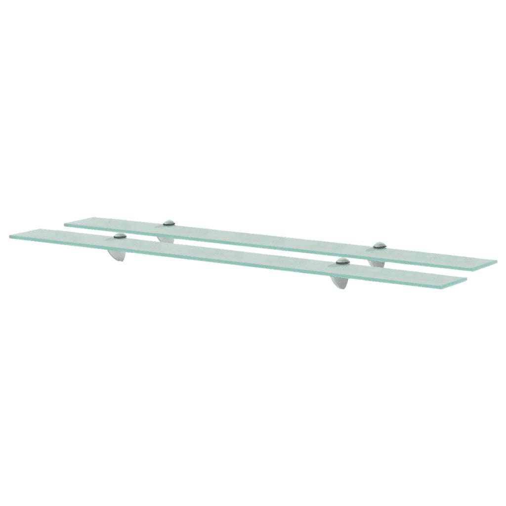 Mensole Galleggianti 2 pz in Vetro 100x20 cm 8 mm cod mxl 33339