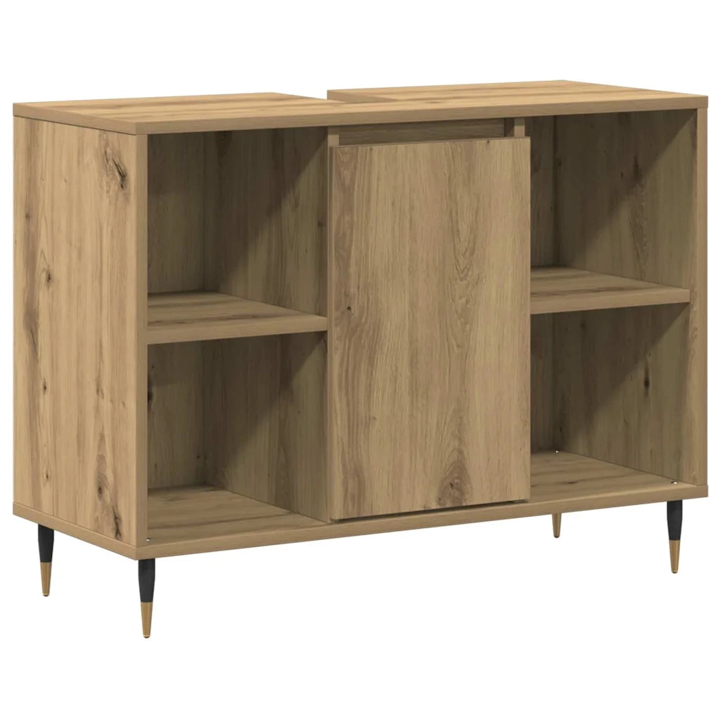 Mobile da Bagno con porta Rovere artigianale 80 x 33 x 60 cm 873893