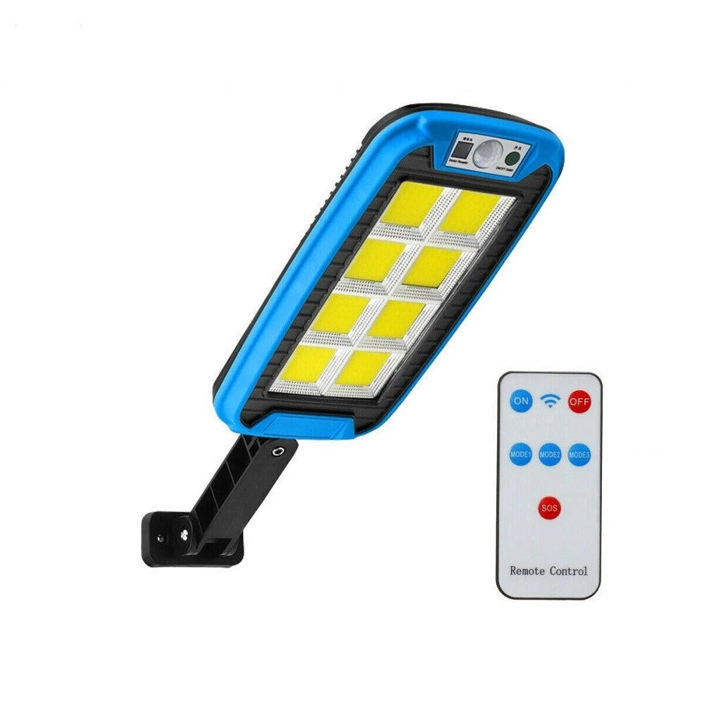 Trade Shop - Lampione Faro Stradale Ad Energia Solare Telecomando Faretto 240 Led Cob 8019b -
