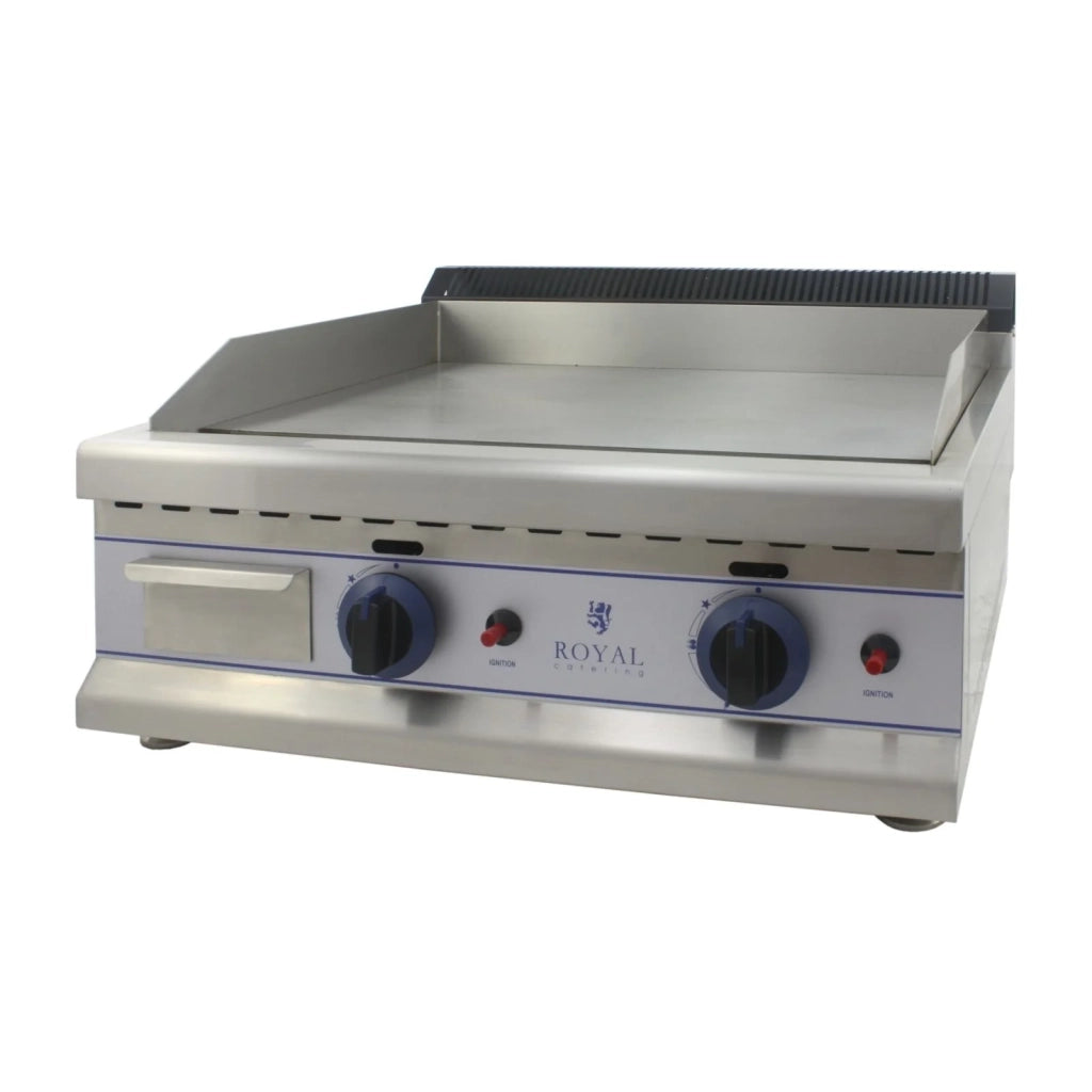 Piastra a gas - 65cm - propano/butano - 30mbar professionale in acciaio inox 3614044