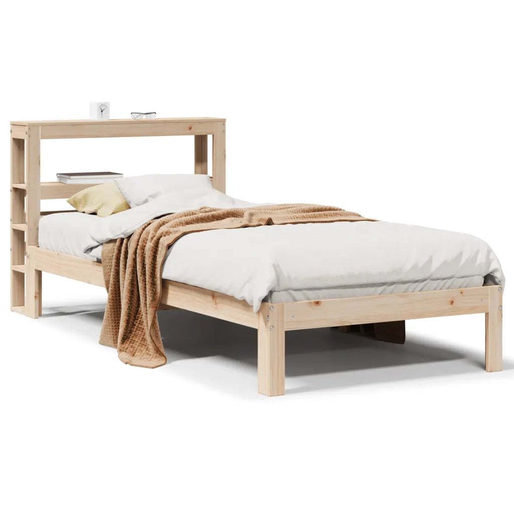 Giroletto con Testiera 75x190 cm in Legno Massello di Pino 3306031