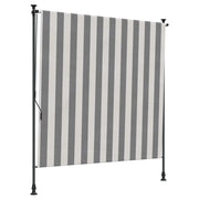Tenda a Rullo Esterna Antracite e Bianco 200 x 270 cm