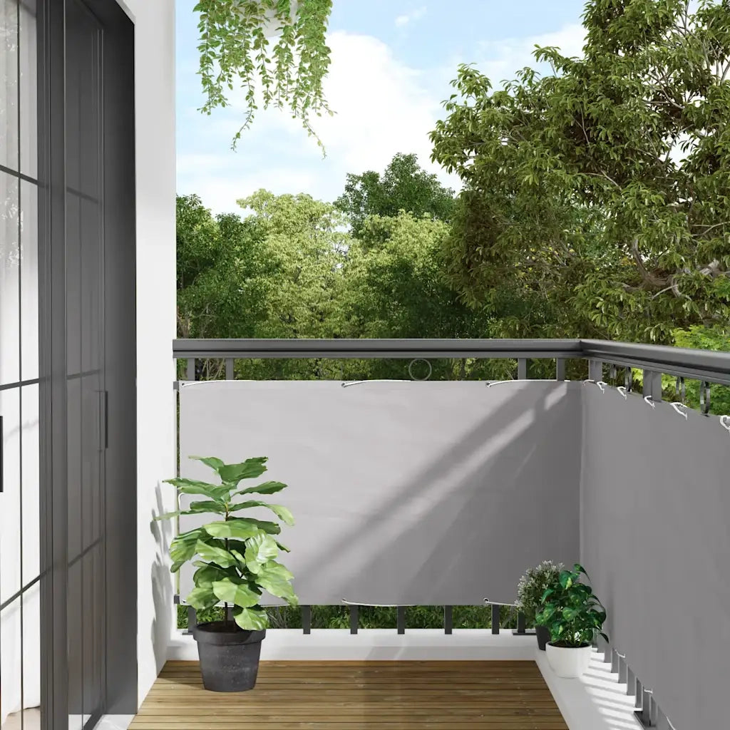 Paravento da Balcone Grigio 600x120 cm in PVC