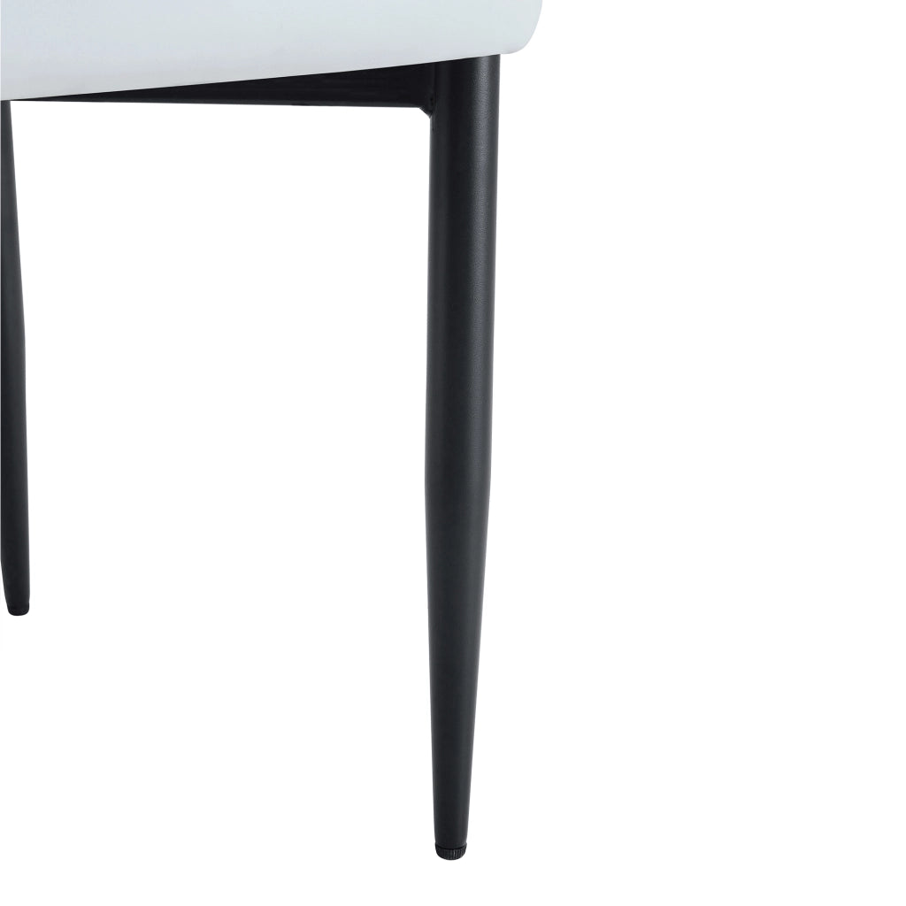 Sedie da Pranzo con Schienale Curvo ¨C Xylo ¨C Bianco, Set 2 Pezzi, Design Moderno