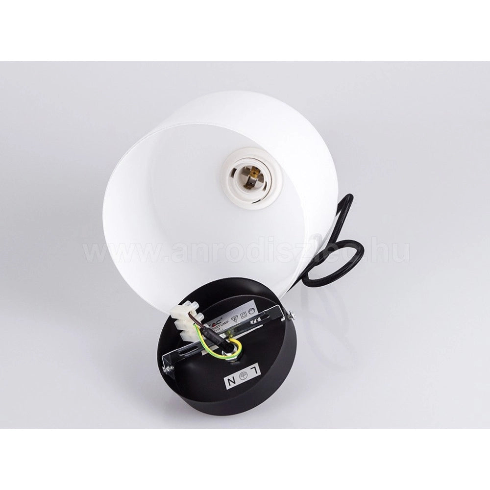 Trade Shop - Lampadario Pendente Lampada A Sospensione In Legno E Vetro Chiaro Moderno 7177 -
