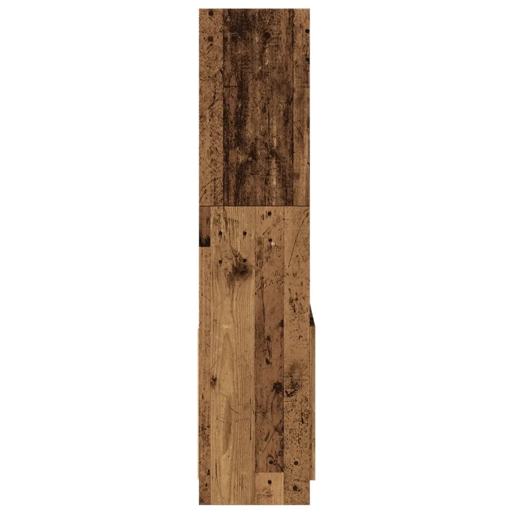 Credenza-Buffet-Armadio da cucina Legno Antico 63x33x140 cm in Truciolato