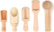 Lepel Mini in Legno da 5 Stuks - Lepel da Tè in Legno - Accessori Cucina - Lepel per Spezie - Formato Compatto - Profumo Naturale