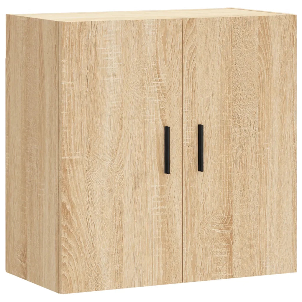 Mobiletto a muro in rovere Sonoma 60 x 31 x 60 cm pratico spazio contenitivo stile moderno legno composito di rovere Sonoma 02_0048816
