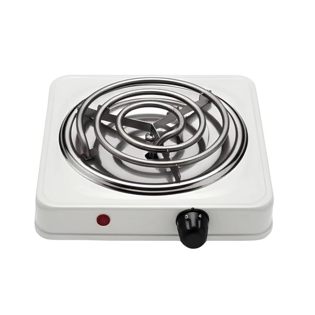 Rechaud Elettrico Portatile 1000W Piastra Riscaldante 21cm Compatto Bianco Avizar