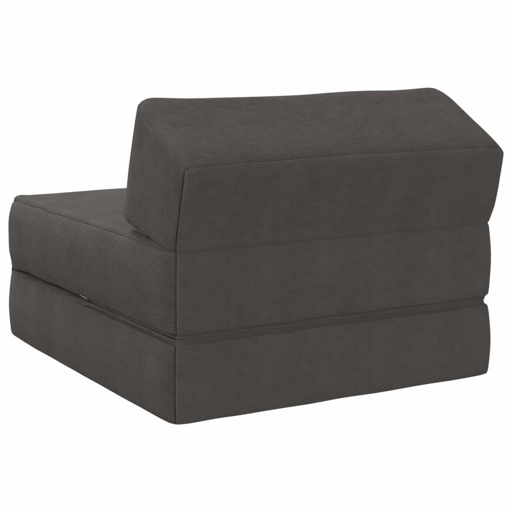 Divano Letto Pieghevole Grigio Scuro 60 x 70 x 41 cm Tessuto