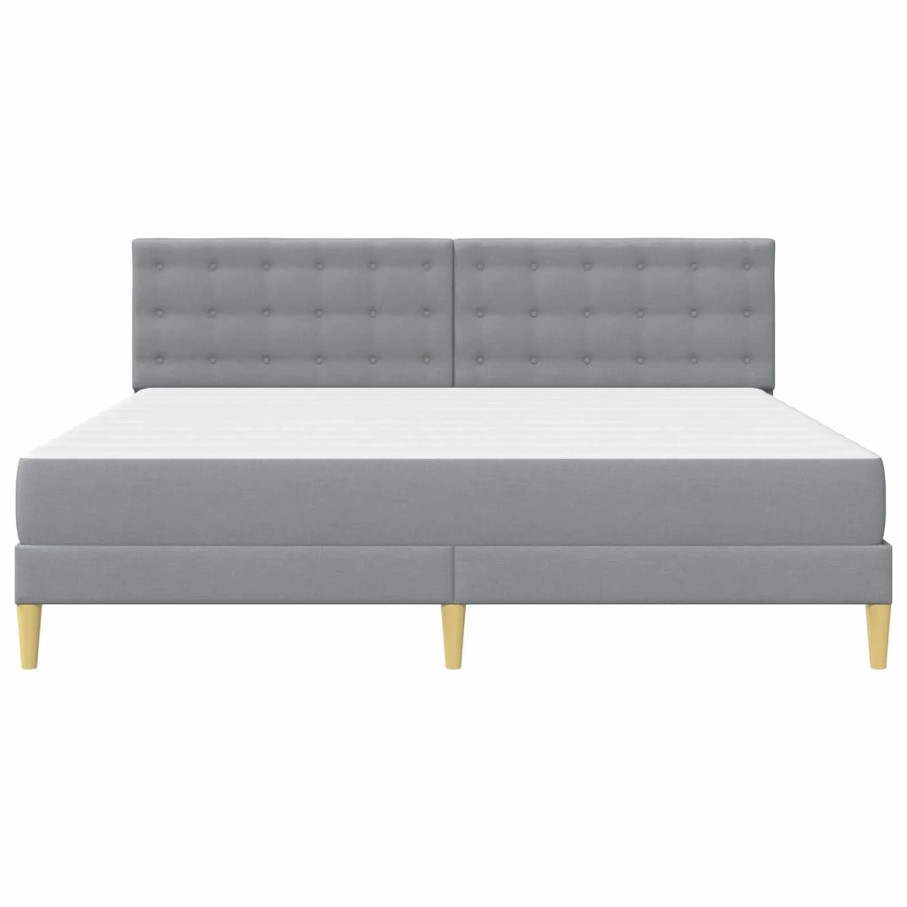 Struttura letto con materasso Grigio chiaro 180 x 200 cm