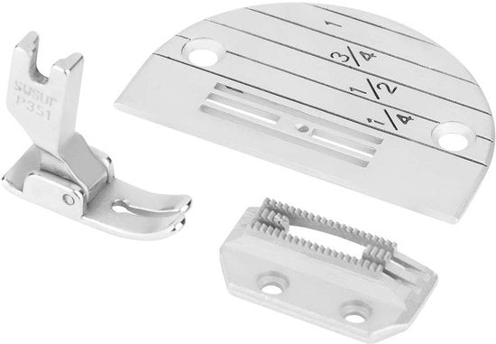 Impianto da cucire Accessori Set di 3 - Pedale per macchina da cucire - Pedale con denti - Piattaforma E20 - 351 Pedale - Materiale di alta qualità