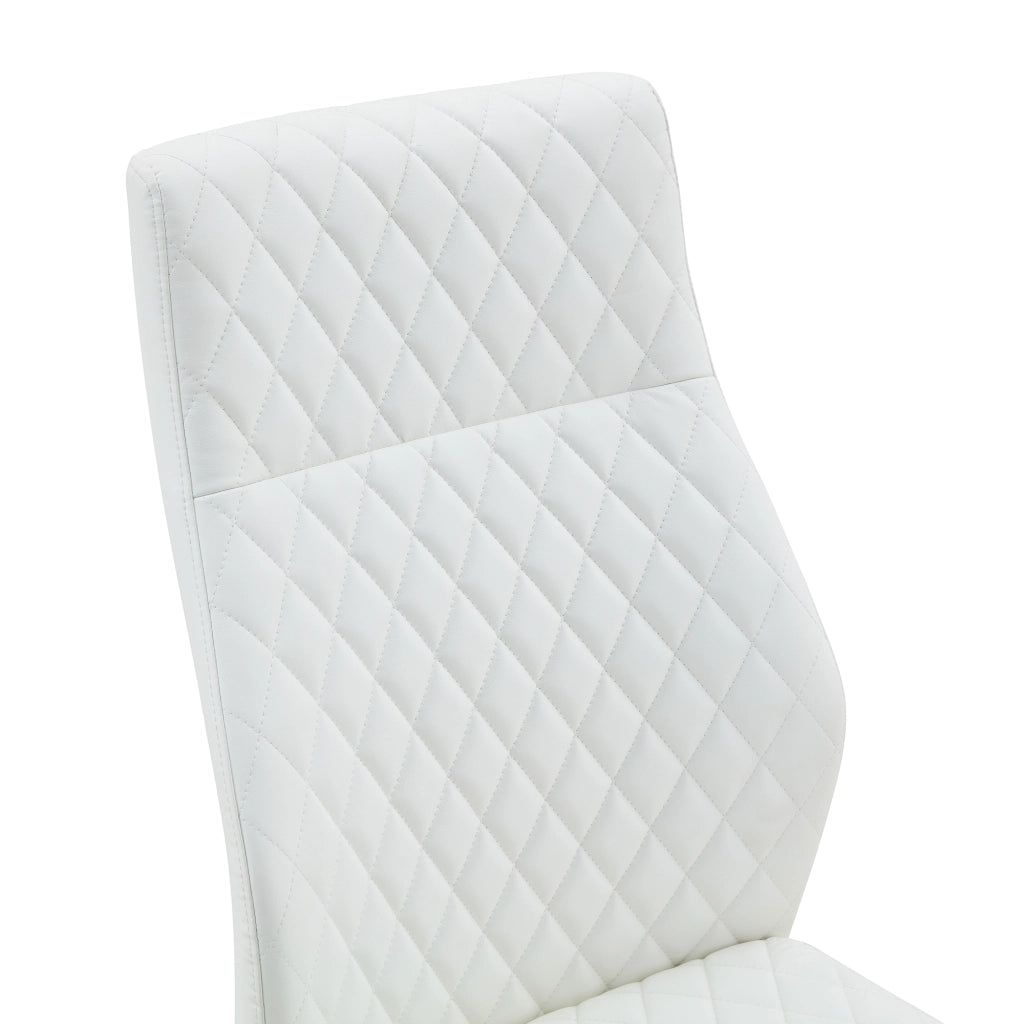 Set tavolo e sedie con 1 tavolo rotondo e 2 sedie imbottite; base stabile; in MDF; PU e metallo; noce bianco e nero