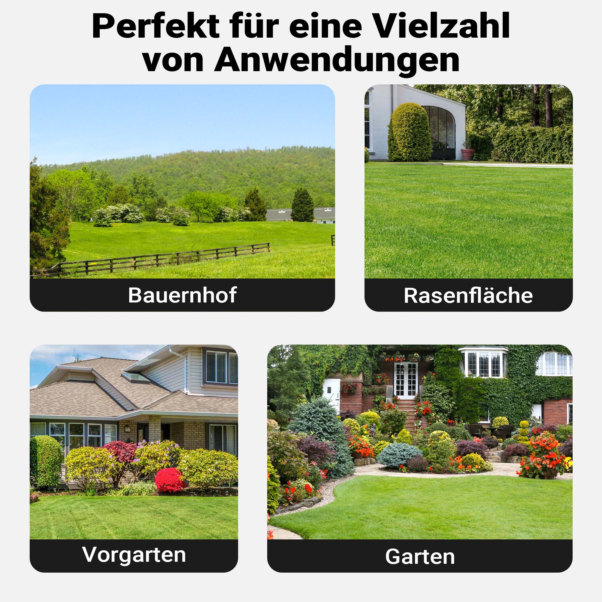 Scarificatore a molle per trattorini tosaerba, larghezza di lavoro 120 cm, per arieggiatura prato