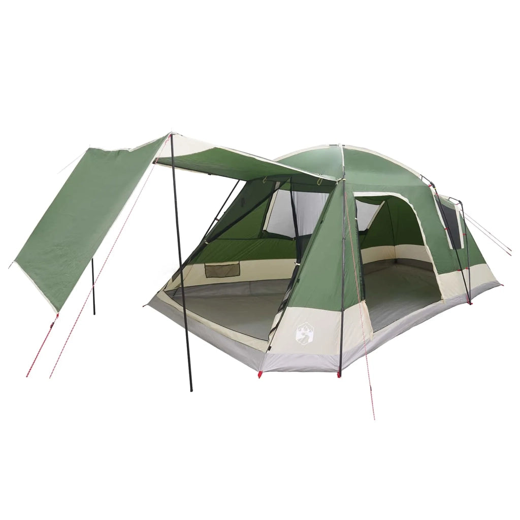 Tenda Capanna con tetto Verde 12-Persone Poliestere e Acciaio 42028571
