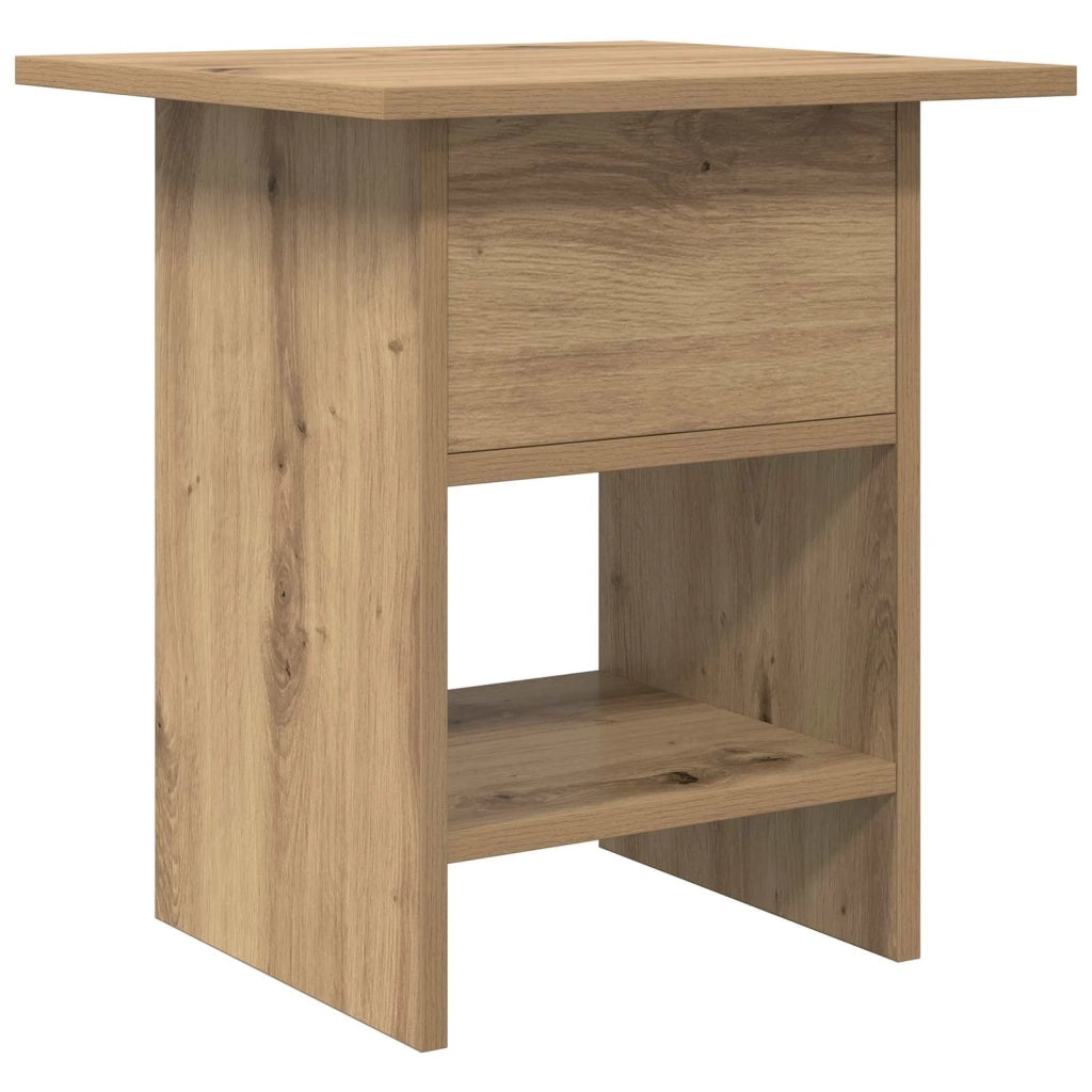Comodino | Armadio da Notte | Mobiletto da notte Rovere artigianale 41 x 40 x 45 cm Legno multistrato