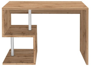 Scrivania con 2 Ripiani 100x50x77,5 cm Esse Quercia Wotan