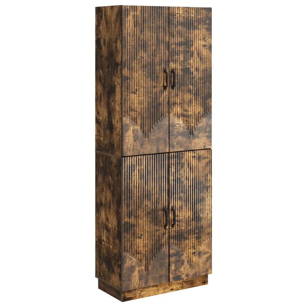 Set di armadi 2 pcs Rovere Fumo Legno ingegnerizzato 3416786