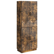 Set di armadi 2 pcs Rovere Fumo Legno ingegnerizzato 3416786