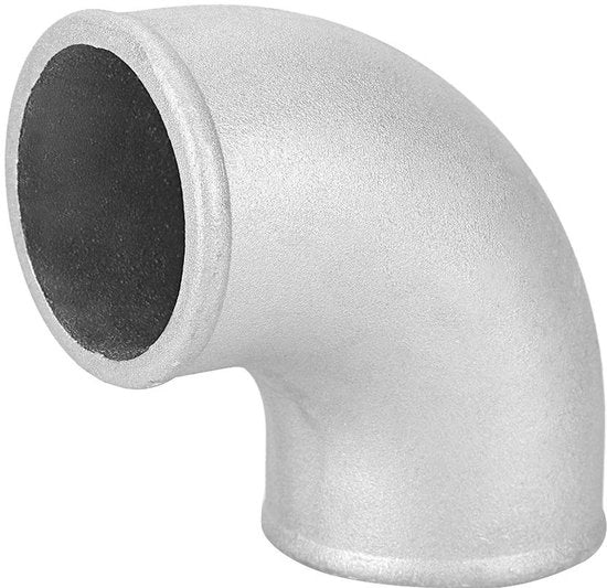 Bochetta a 90 Gradi - 63mm / 2.5 Pollici - Aluminio Fuso - Duraturo - Resistente al Tempo - Facile da Installare - Elastomero Bochetta