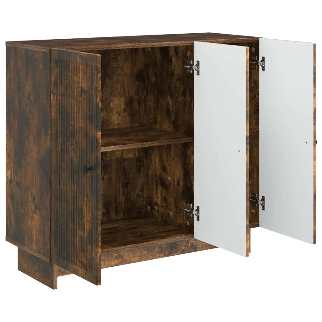 Credenza Rovere Fumo 89 x 34,5 x 80 cm Legno ingegnerizzato