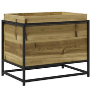 Fioriera rialzata per piante fiori terrazza giardino 60 x 40 x 50 cm legno di pino impregnato marrone 02_0037695