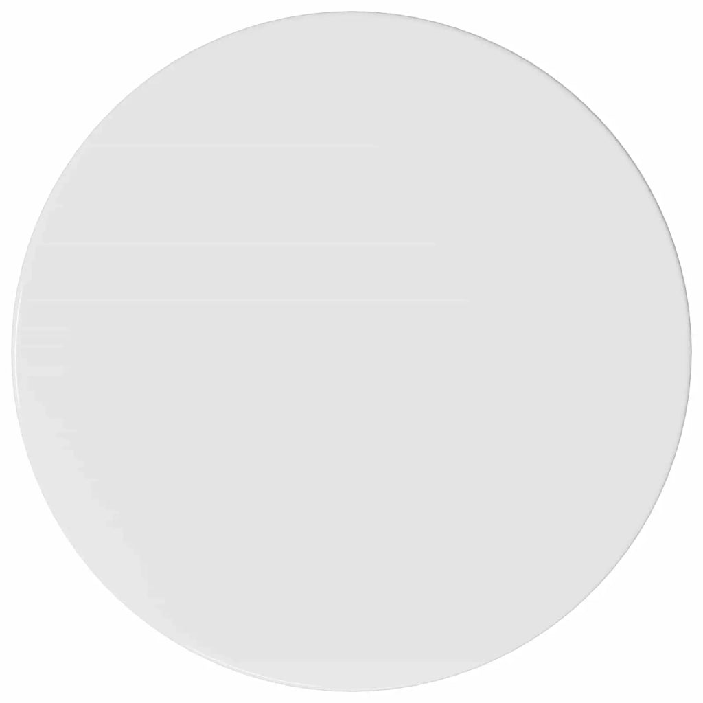 Mobile laterale Bianco Lucido Ø40 x 50 cm Legno ingegnerizzato 899824