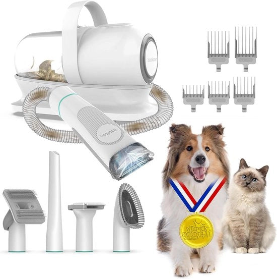 Set di cura del pelo per animali domestici - rasoiatore per cani e gatti - pelo lungo professionale - pettini per cani - 5 strumenti di cura
