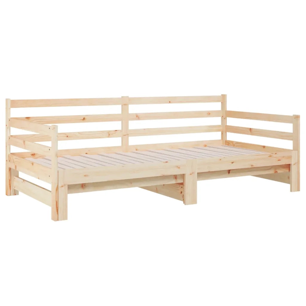 Dormeuse Estraibile 2x(80x200) cm in Legno Massello di Pino 814699